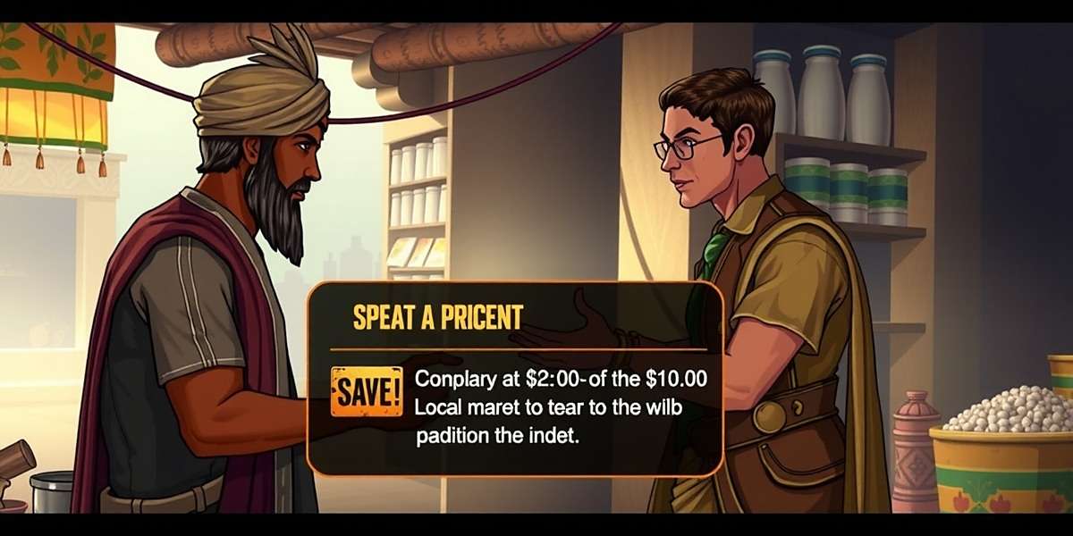 Cumin Adventure Spice Realm gameplay showing a player negotiating prices with a local merchant in a traditional Indian market